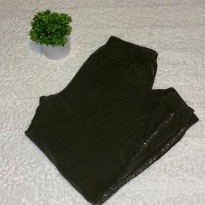 🎈Zara Beaded Detail Olive Green Jogger